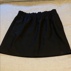 J.Crew Wool Pleated Mini-Skirt